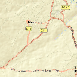 Messimy Street Map