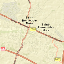Saint-Bonnet-de-Mure Street Map