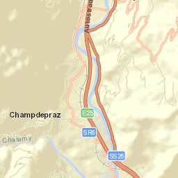 Champdepraz Street Map