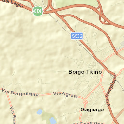 Borgo Ticino Street Map