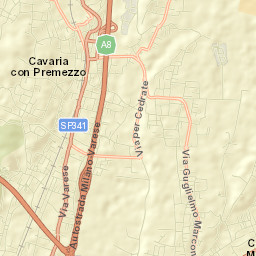 Oggiona-Santo Stefano Street Map