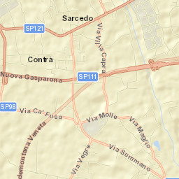 Sarcedo Street Map