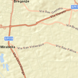 Breganze Street Map