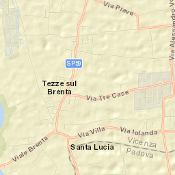 Tezze Street Map