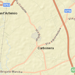 Carbonera Street Map