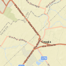 Ceggia Street Map