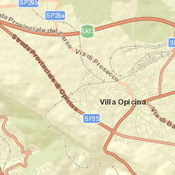 Villa Opicina Street Map