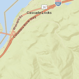 Cascade Locks Street Map