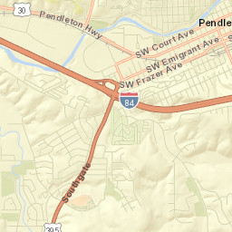 Pendleton Street Map