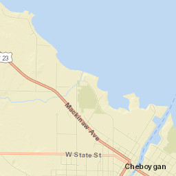 Cheboygan Street Map