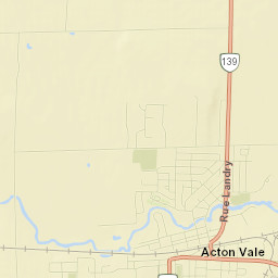 Acton Vale Street Map