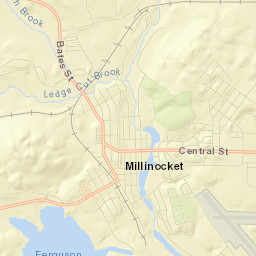 Millinocket Street Map