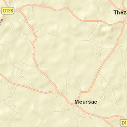 Meursac Street Map