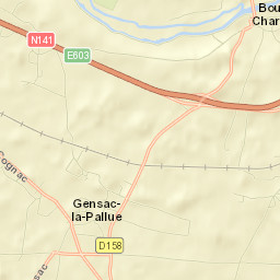 Gensac-la-Pallue Street Map
