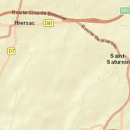 Hiersac Street Map