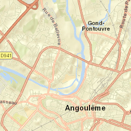 Angoulême Street Map
