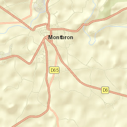 Montbron Street Map