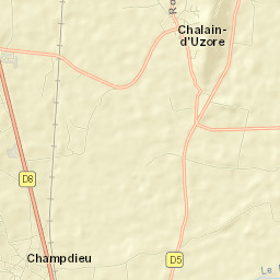 Champdieu Street Map