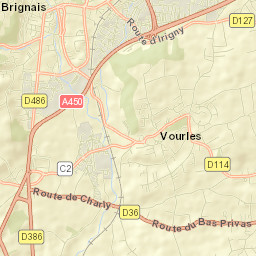 Vourles Street Map