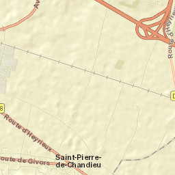 Saint-Pierre-de-Chandieu Street Map