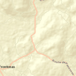 Frontonas Street Map