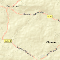 Sermérieu Street Map