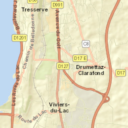 Viviers-du-Lac Street Map