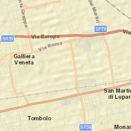 San Martino di Lupari Street Map