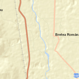 Comuna Bretea Română Street Map
