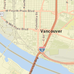 Vancouver, Washington Street Map
