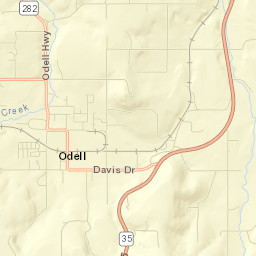 Odell Street Map