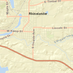 Rhinelander Street Map