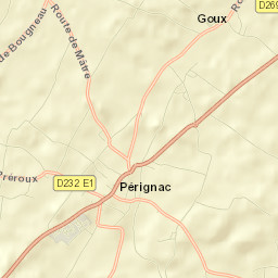 Pérignac Street Map