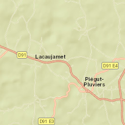 Piégut-Pluviers Street Map