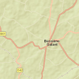 Bussière-Galant Street Map