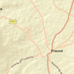 Plauzat Street Map