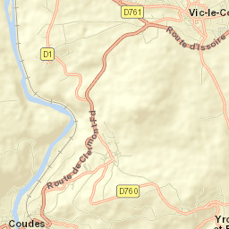 Vic-le-Comte Street Map