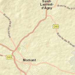 Mornant Street Map