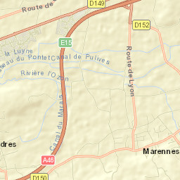 Marennes Street Map