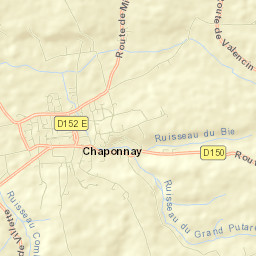 Chaponnay Street Map
