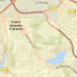 Saint-Quentin-Fallavier Street Map