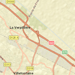 La Verpillière Street Map