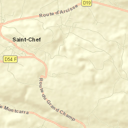 Saint-Chef Street Map