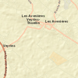 Les Avenières Street Map