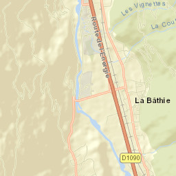 La Bâthie Street Map