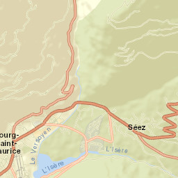 Bourg-Saint-Maurice Street Map