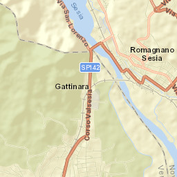 Romagnano Sesia Street Map