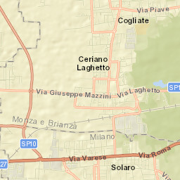 Ceriano Laghetto Street Map
