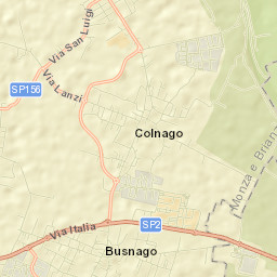 Busnago Street Map