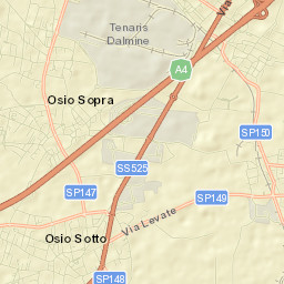 Osio Sopra Street Map